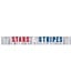 UNIQUE INDUSTRIES INC Stars & Stripes Metallic Fringe Banner - 6ft