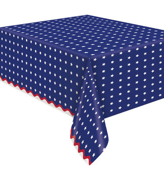 UNIQUE INDUSTRIES INC Peppy Patriotic Paper Table Cover 54in X 84in
