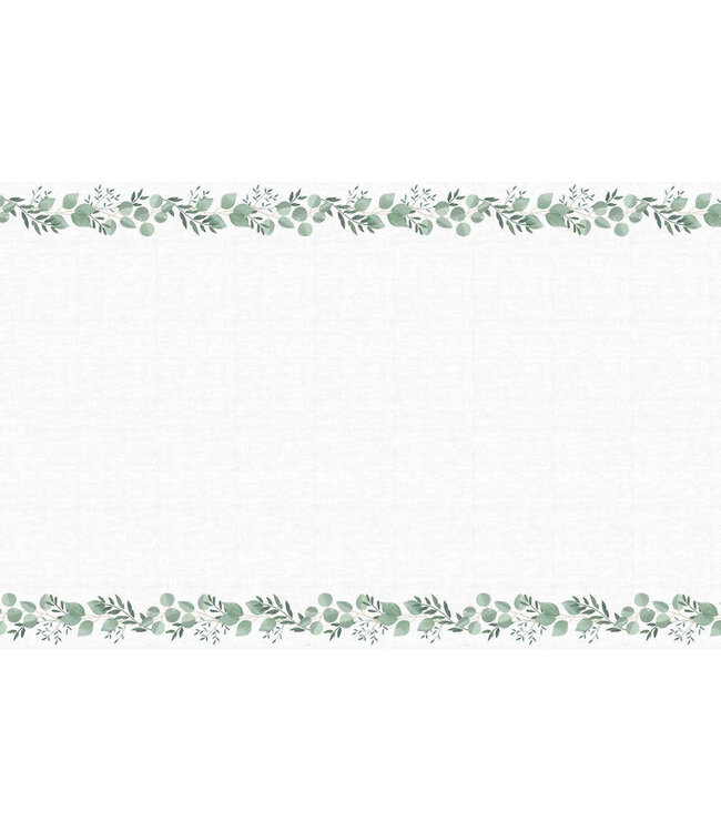 UNIQUE INDUSTRIES INC Botanical Paper Table Cover 54in X 84in