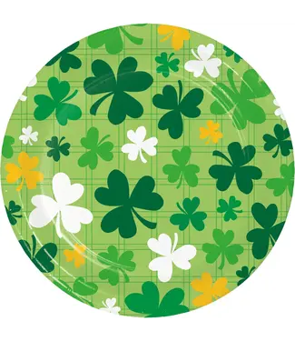 Shamrock And Roll 7in Plates - 8ct