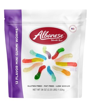 ALBANESE 36oz ALBANESE GUMMI WORMS