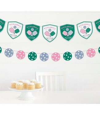 UNIQUE INDUSTRIES INC Playful Summer Pickleball Garland set of 2