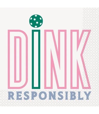 UNIQUE INDUSTRIES INC Playful Summer Pickleball Luncheon Napkins -16 Count