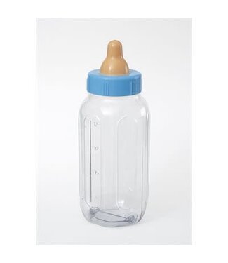 UNIQUE INDUSTRIES INC Blue baby bottle bank 11in