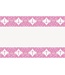 UNIQUE INDUSTRIES INC Fancy Pink Cross Table Cover 54in X 84in