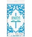 UNIQUE INDUSTRIES INC Fancy Blue Cross Table Cover 54in X 84in
