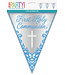 UNIQUE INDUSTRIES INC Fancy Blue Cross Flag Banner "First Holy Communion" - 9 Foot