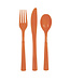 UNIQUE INDUSTRIES INC Pumpkin Orange Cutlery Set - 18 count - 6 each