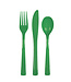 UNIQUE INDUSTRIES INC Emerald Green Cutlery Set - 18 count - 6 each