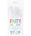 UNIQUE INDUSTRIES INC White Cutlery Set - 18 count - 6 each