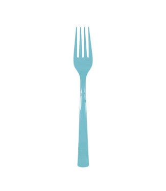 UNIQUE INDUSTRIES INC Terrific Teal Forks - 18 count
