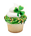BAKERY CRAFTS 12CT RINGS SHAMROCK GLITTER