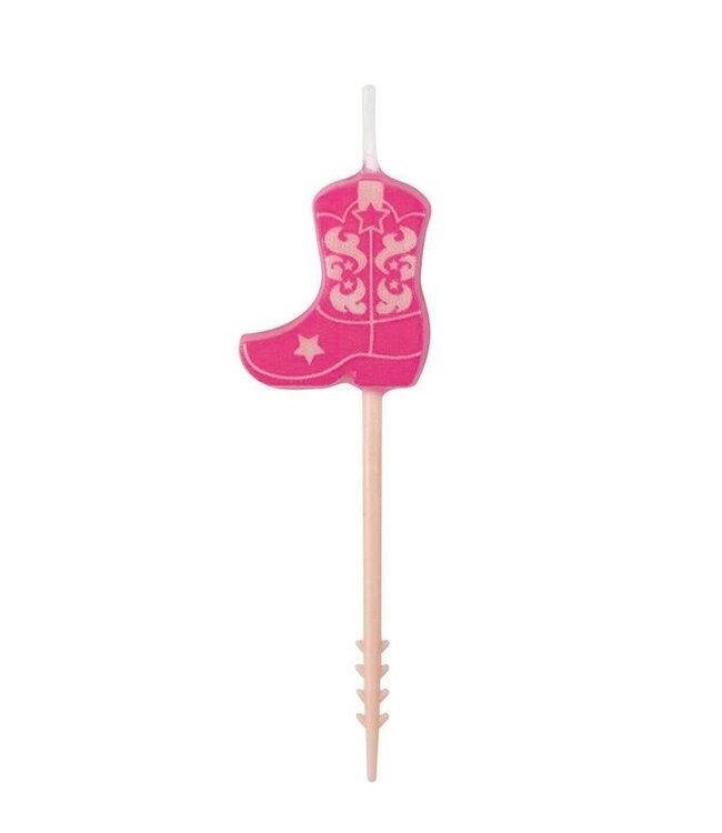 UNIQUE INDUSTRIES INC Disco Country Boot Shaped Pick Candles - 6 Count