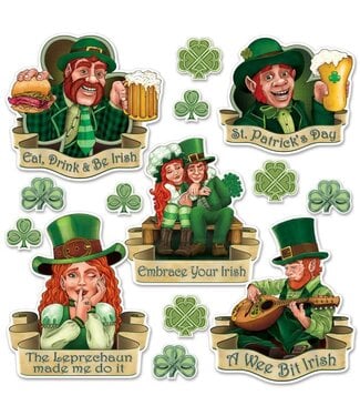 14CT CUTOUTS ST PATRICK'S DAY