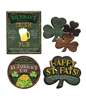 BEISTLE 4CT CUTOUTS ST. PATRICK'S DAY