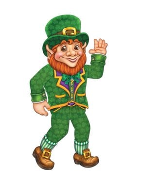 BEISTLE 33in JOINTED CUTOUT LEPRECHAUN