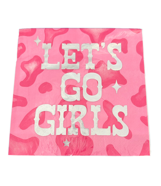 UNIQUE INDUSTRIES INC Disco Country Luncheon Napkins "Let's Go Girls" - 16 Count
