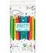 UNIQUE INDUSTRIES INC Rainbow Ribbons Birthday Table Cover 54in X 84in