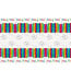 UNIQUE INDUSTRIES INC Rainbow Ribbons Birthday Table Cover 54in X 84in