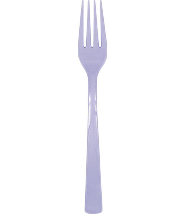 UNIQUE INDUSTRIES INC Lavender Plastic Forks - 18 Count