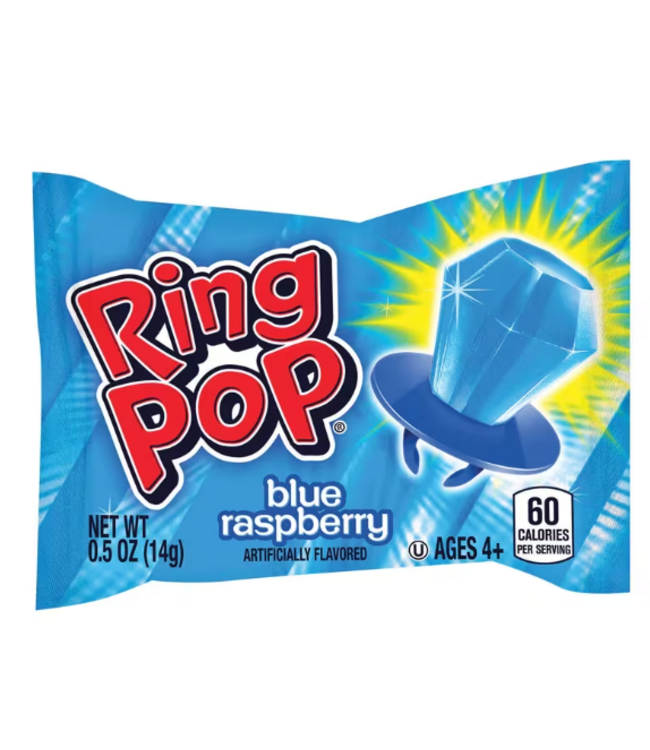 FUN EXPRESS Ring Pop® Blue, Blue Raspberry Candy Bag - 30 Count