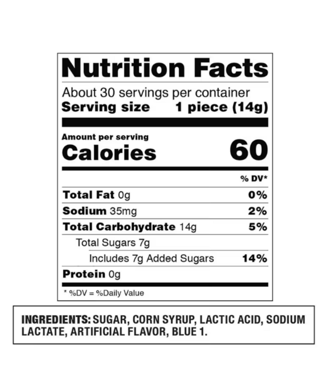 FUN EXPRESS Ring Pop® Blue, Blue Raspberry Candy Bag - 30 Count