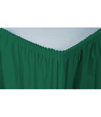 Creative Converting Hunter Green Table Skirt