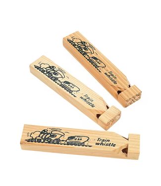 FUN EXPRESS Wood Train Whistles - 12 Count