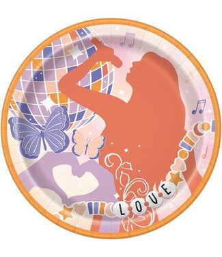 UNIQUE INDUSTRIES INC Pop Star Era Dinner Plates - 8 Count