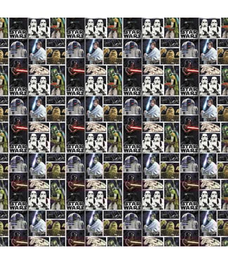 UNIQUE INDUSTRIES INC Star Wars Classic Gift Wrap - 30in X 5ft