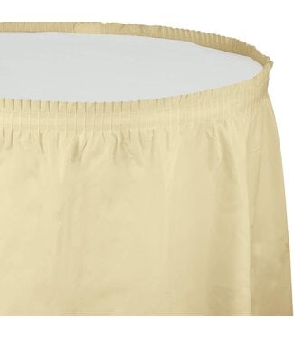 Creative Converting Ivory Table skirt