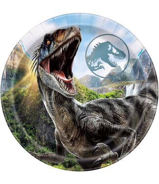 UNIQUE INDUSTRIES INC Jurassic World 4 Dessert Plates - 8 Count