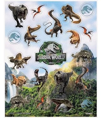 UNIQUE INDUSTRIES INC Jurassic World 4 Stickers - 80 Count