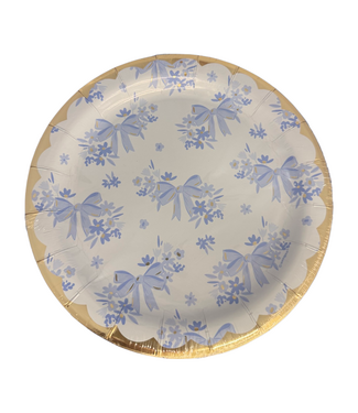 UNIQUE INDUSTRIES INC Dainty Bows 6.75in Dessert Plates - 8 Count