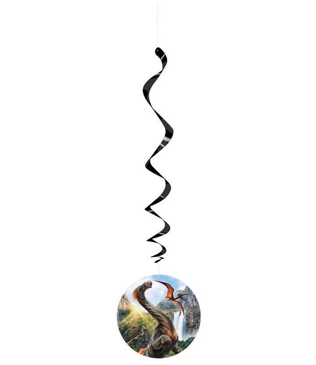 UNIQUE INDUSTRIES INC Jurassic World 4 Swirl Decorations - 12 Count