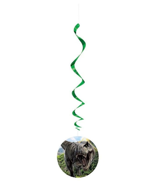 UNIQUE INDUSTRIES INC Jurassic World 4 Swirl Decorations - 12 Count