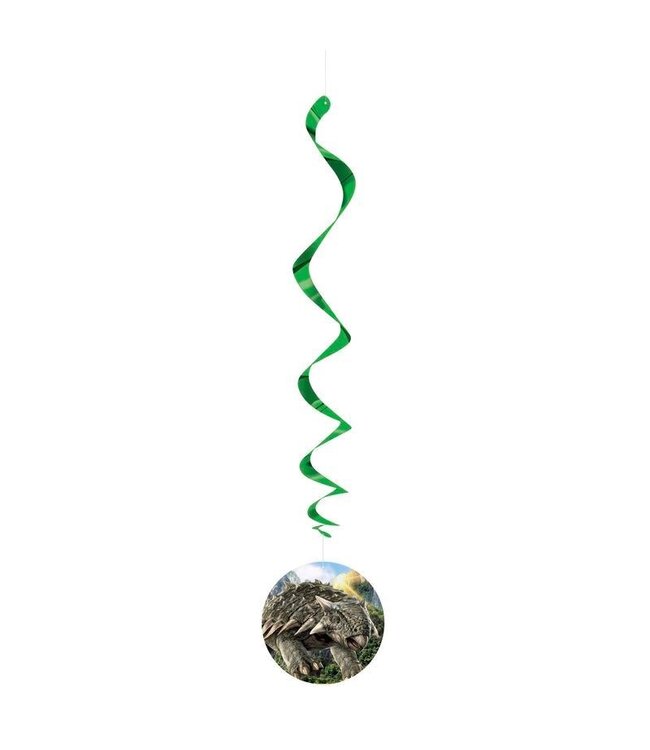 UNIQUE INDUSTRIES INC Jurassic World 4 Swirl Decorations - 12 Count