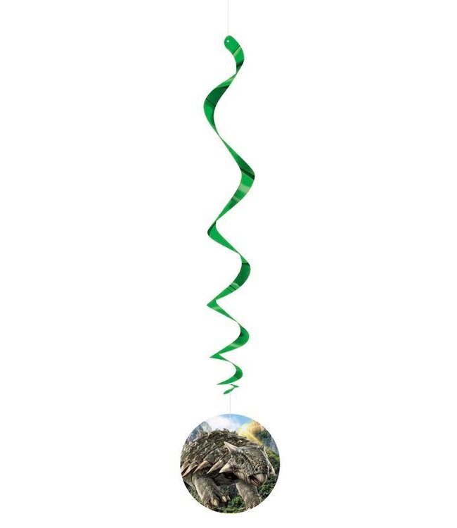 UNIQUE INDUSTRIES INC Jurassic World 4 Swirl Decorations - 12 Count