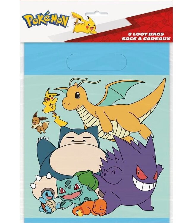 UNIQUE INDUSTRIES INC Pokémon Loot Bags - 8 Count
