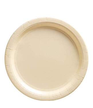 Amscan Ivory 8.5in Plate - 50ct