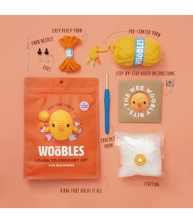THE WOOBLES The Woobles Kiki the Chick Crochet Kit