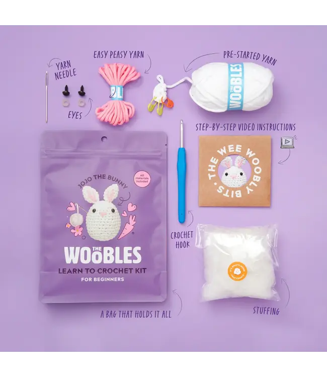 THE WOOBLES The Woobles Jojo the Bunny Crochet Kit