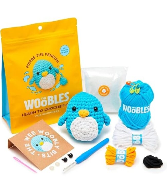 THE WOOBLES The Woobles Pierre The Penguin Crochet Kit