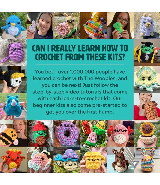 THE WOOBLES The Woobles Sam the Sloth Crochet kit