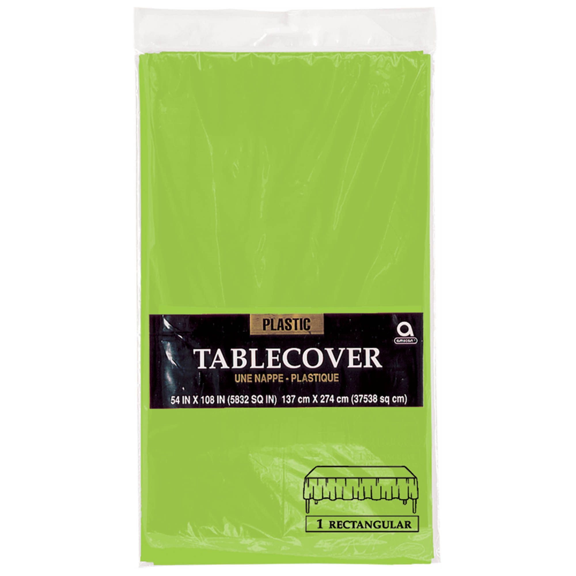 Lime 54in x 108in Rectangular Table Cover - Party On!