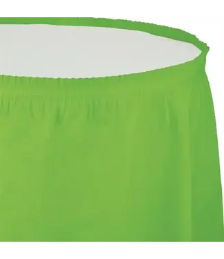 Creative Converting TABLE SKIRT LIME GREEN