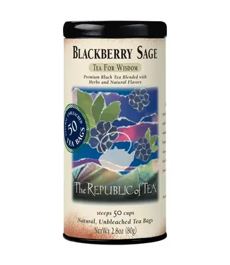 THE REPUBLIC OF TEA Blackberry Sage Black Tea Bags - 50 Count