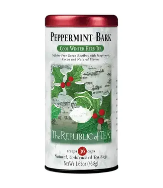 THE REPUBLIC OF TEA Peppermint Bark Herbal Tea Bags - 36ct