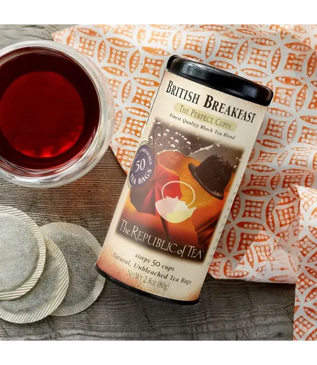 THE REPUBLIC OF TEA British Breakfast Tea Bags - 50ct