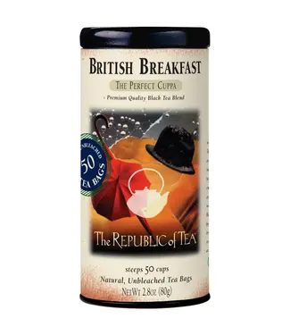 THE REPUBLIC OF TEA British Breakfast Tea Bags - 50ct